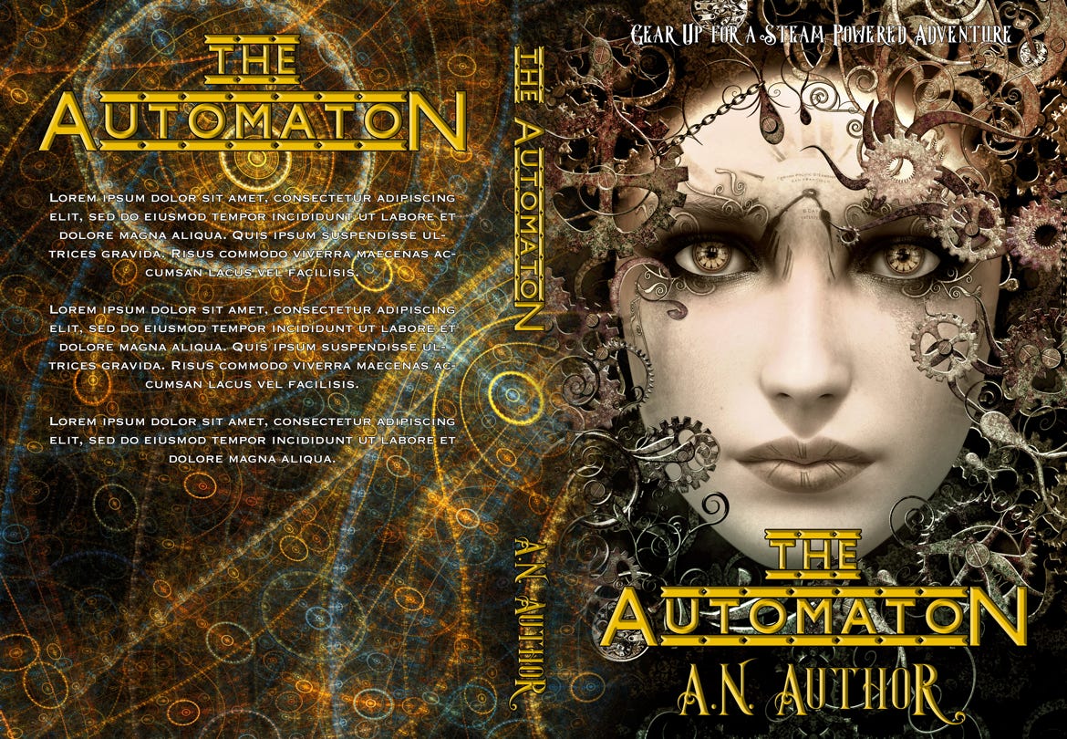 Premade Cover - automaton steampunk bookcover