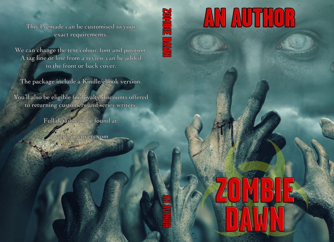 Premade Cover - Zombie Dawn Horror bookcover
